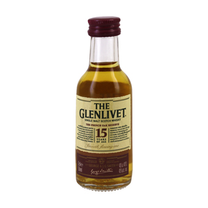 Mignonnette de Whisky The glenlivet 15 ans 5 cl 40