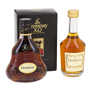 Duo de mignonnettes de cognac HENNESSY VS & XO 