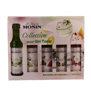 Coffret 5 mignonnettes de sirop MONIN pour Gin Tonic 